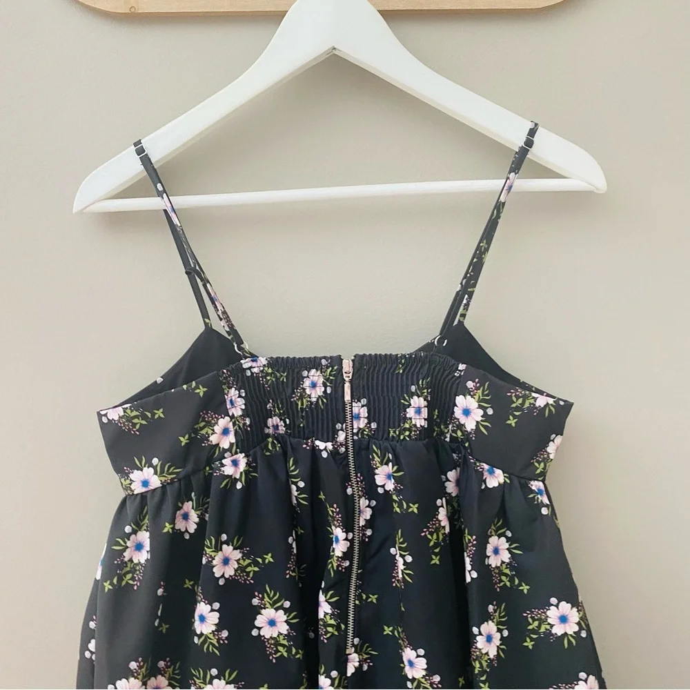 Free People Bubble Mini Dress Black Sz Medium